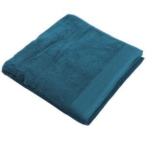1pc Soft Absorbent Cotton Bath Towel for Bathroom Shower Blue 59.06"x28.35"